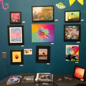 Alissa Kennedy fine art photography and linocut art prints at Art Hop